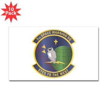 7SWS - M01 - 01 - 7th Space Warning Squadron - Sticker (Rectangle 10 pk)